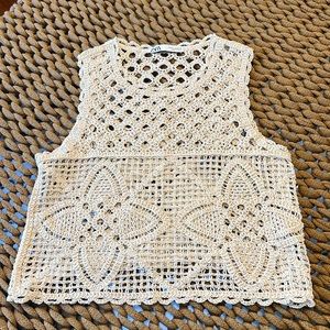 Zara crochet top